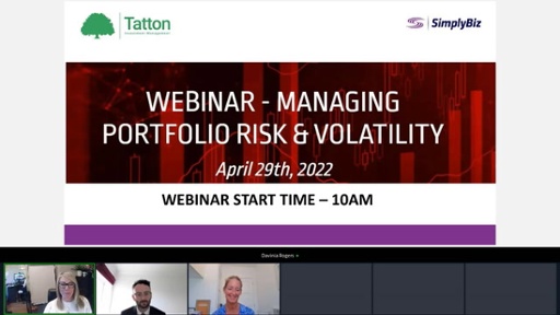 Tatton - Webinar: Managing Portfolio Risk & Volatility