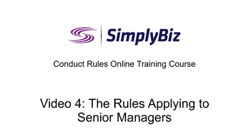 Conduct Rules Online Training 4