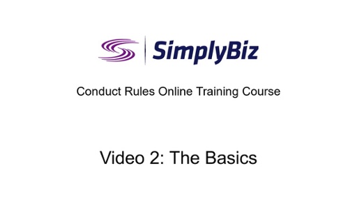 Conduct Rules Online Training 2