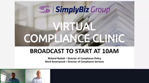 Compliance Clinic – recorded 15 July 2020