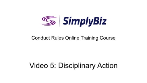 Conduct Rules Online Training 5