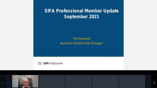 SIFA Member Meetings September 2021 - SIFA
