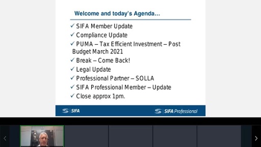 SIFA Member Meetings September 2021 - Sifa Update