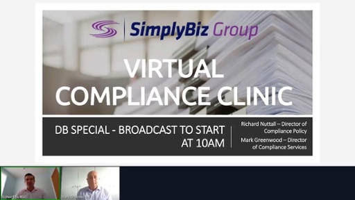 Compliance Clinic: DB Special – 3 September 2020