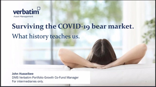 Surviving the COVID-19 Bear Market - What history teaches us 31 March 2020