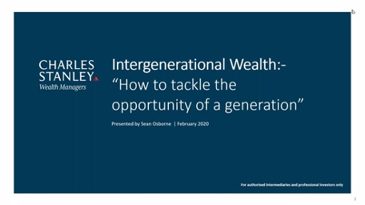 Intergenerational Wealth Working With The Next Generation Of Clients